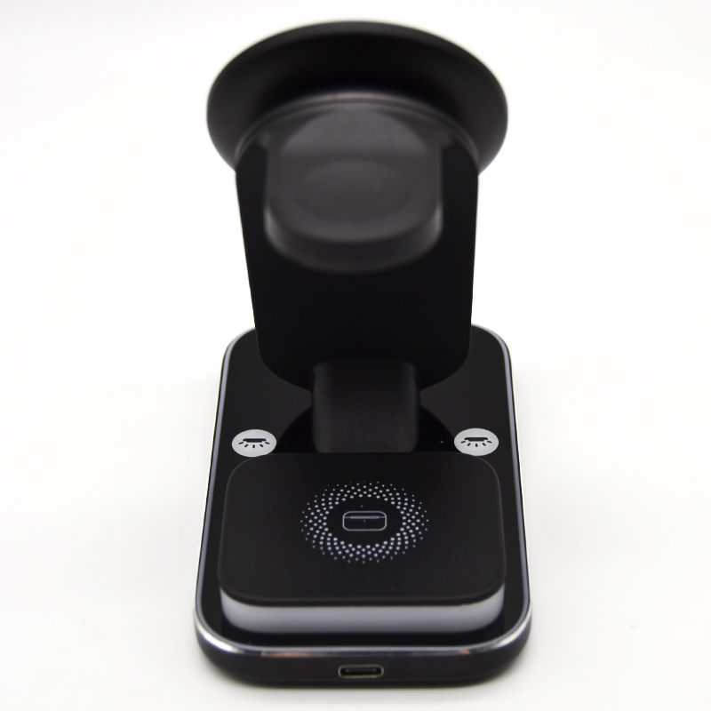 2024 New PUNK STYLE 3 IN 1 MAGNETIC WIRELESS CHARGER WITH LED LIGHT LWS-010