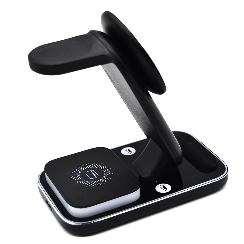 2024 New PUNK STYLE 3 IN 1 MAGNETIC WIRELESS CHARGER WITH LED LIGHT LWS-010