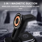 Wireless Charger - 2024 New PUNK STYLE 3 IN 1 MAGNETIC WIRELESS CHARGER WITH LED LIGHT LWS-010