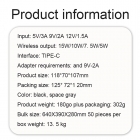 Wireless Charger - 2024 New PUNK STYLE 3 IN 1 MAGNETIC WIRELESS CHARGER WITH LED LIGHT LWS-010