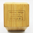 Wireless Charger - 2024 super hot eco-friendly Bamboo phone holder pen container Wireless Charger LWS-1008
