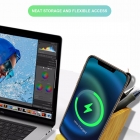 Wireless Charger - 2024 super hot eco-friendly Bamboo phone holder pen container Wireless Charger LWS-1008