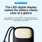 Plastic Power Bank - 2026 new 10000mAh 22.5W Semi-Solid-State Power Bank LT132