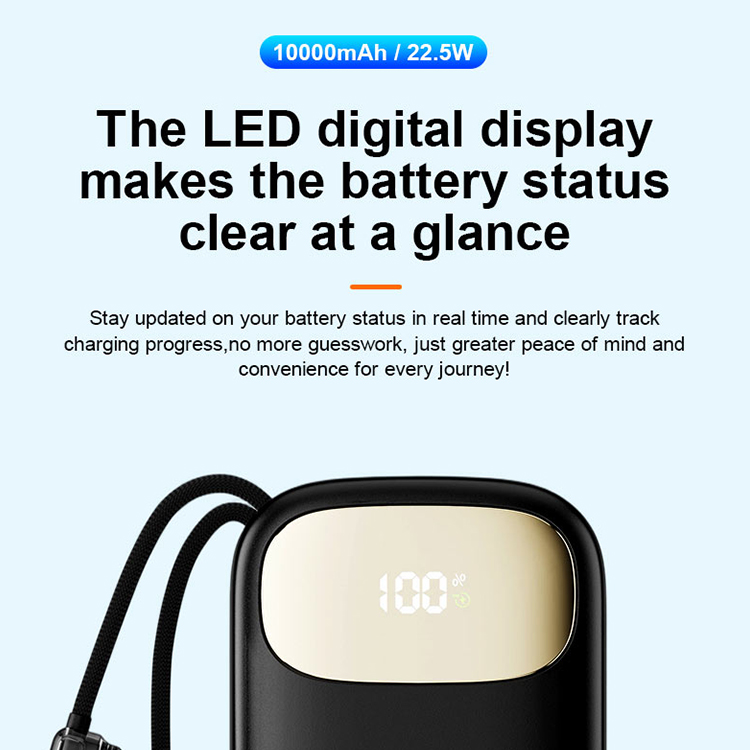 2026 new 10000mAh 22.5W Semi-Solid-State Power Bank LT132