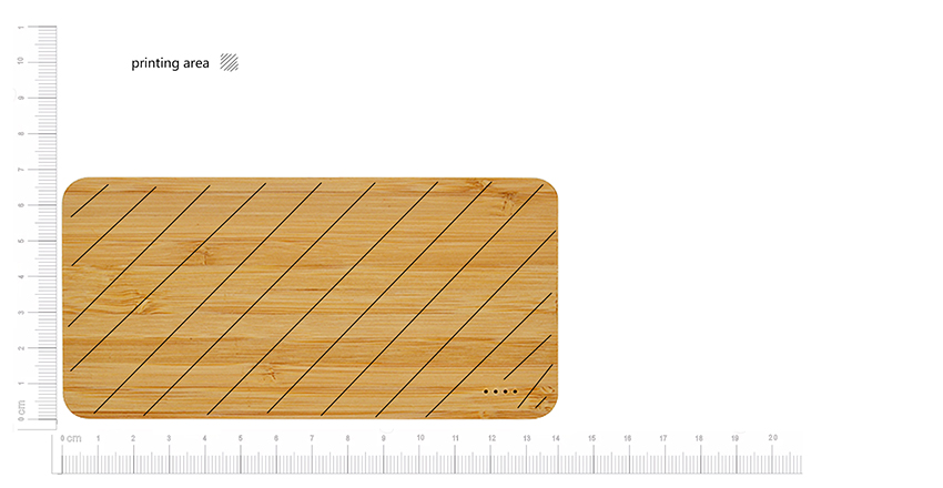 10000mAh bamboo Power Bank LWS-8033