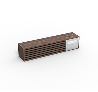 Multifunction Clock Bluetooth Speaker with Wireless Charger Power Bank LWS-0818