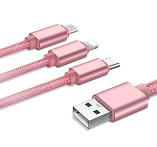 3 in 1 type c cable LWU-DC1