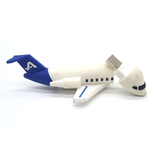 Custom plane shaped PVC usb flash drive LWU-PC04