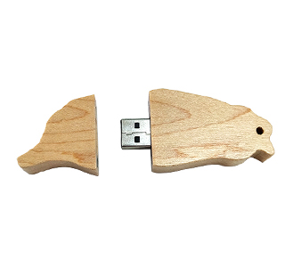 Taiwan map shaped wooden usb drive LWU1041