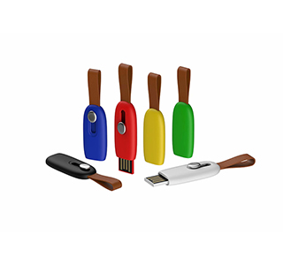 New sideslip style usb flash drive with lanyard LWU1086