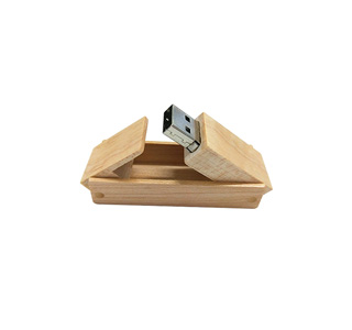 Folded wood bamboo usb memory stick LWU223