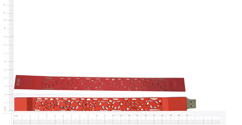 Custom PVC bracelet usb drive LWU302