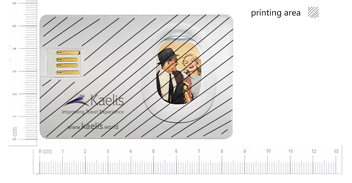 Sticker usb business card LWU435